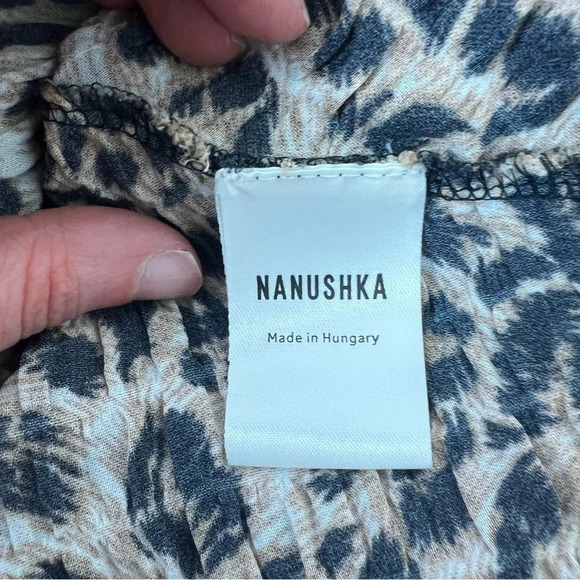 NANUSHKA Zarina Leopard Print Midi Skirt Size M - Picture 6 of 7